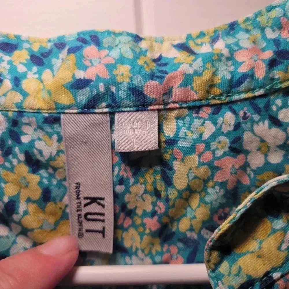 KUF 1/4 button up high low top size large - Picture 3 of 6